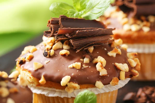 Hazelnut muffins — Stock Photo, Image