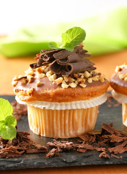 Hazelnut muffin — Stock Photo, Image