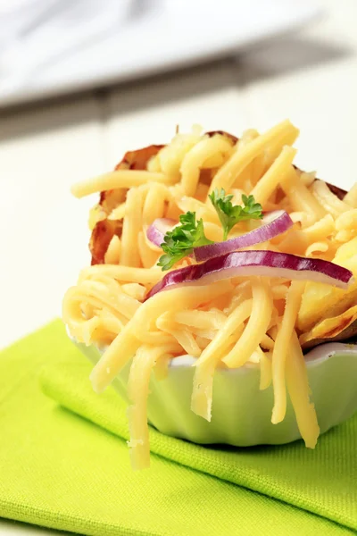 Baked potato and cheese — Stock Photo, Image