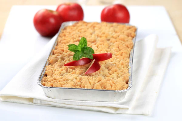 Apple crumble pie — Stock Photo, Image