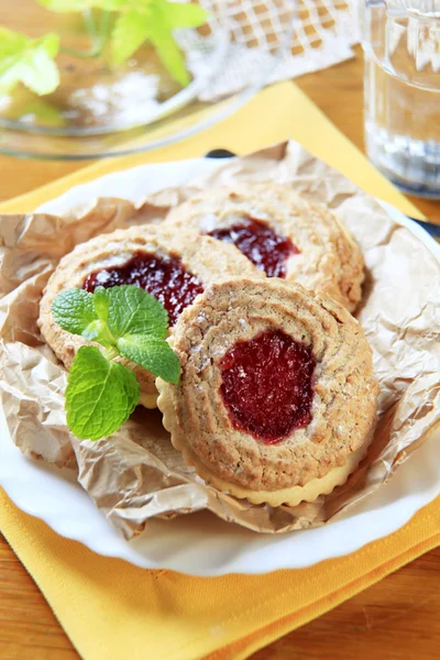 Bolachas de geleia — Fotografia de Stock