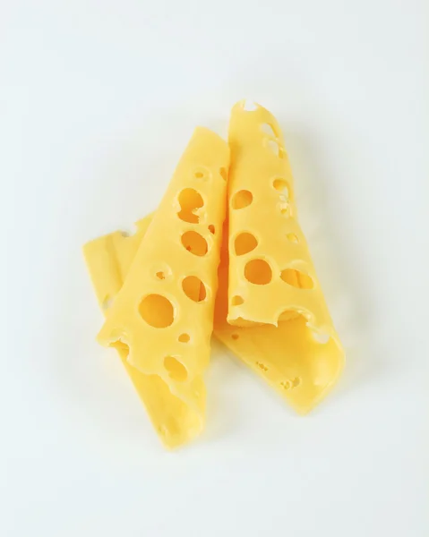 Slices of Swiss cheese — Stock Photo, Image