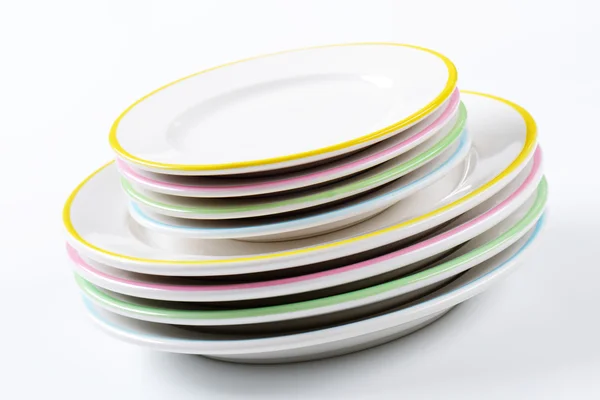 Комплекты обеденной тарелки — стоковое фото