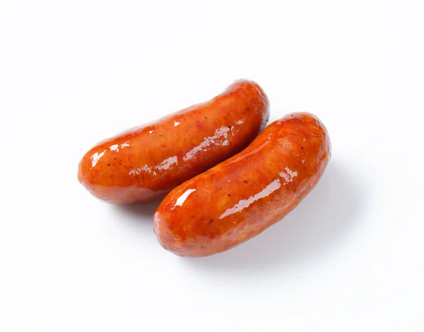 Two grilled sausages — Stock Photo, Image