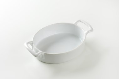 Derin oval porselen baker