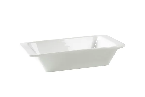 Plato de porcelana rectangular profunda — Foto de Stock