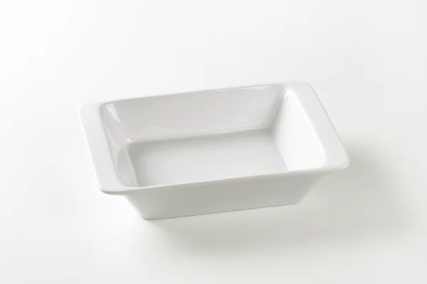 Plato de porcelana rectangular profunda — Foto de Stock