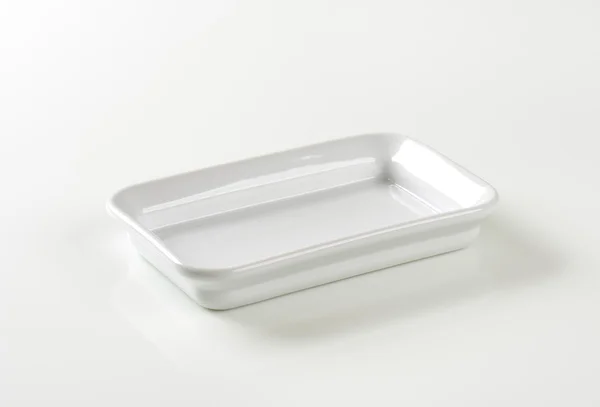 Rectangle plat de cuisson en céramique — Photo