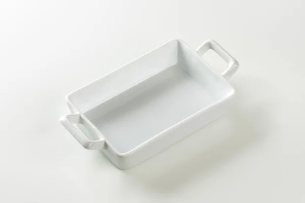 Porcelain Lasagna Pan Stock Photo