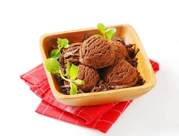 Copas de helado de chocolate — Foto de Stock