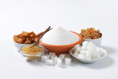 Various types of sugar clipart