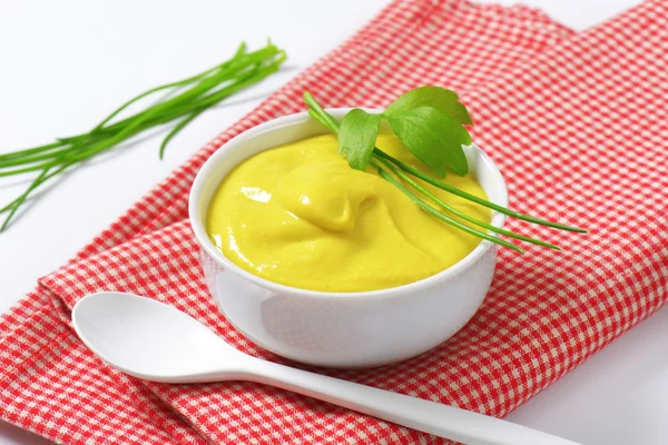 Smooth Dijon mustard — Stock Photo, Image