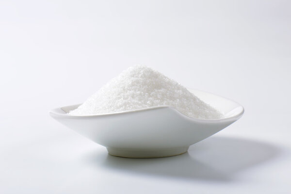 Bowl of granulated sugar