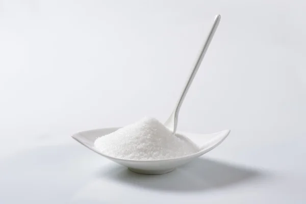 Cuenco de azúcar granulado — Foto de Stock