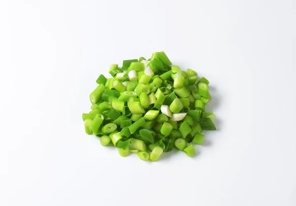 Cebollas verdes picadas — Foto de Stock