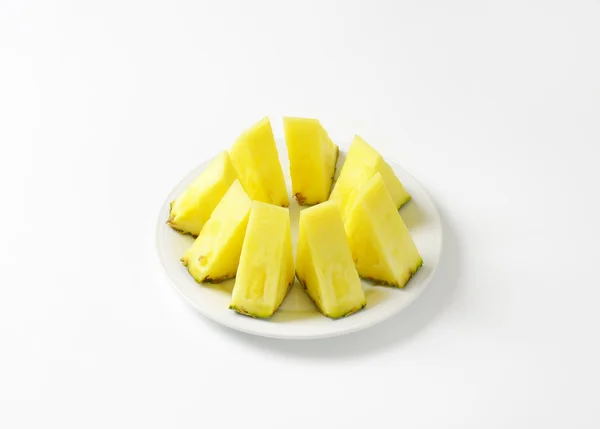 Fresh pineapple wedges — Stock Photo, Image