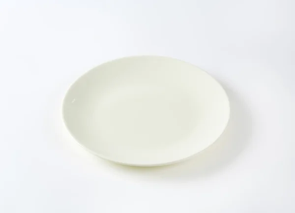 Beyaz yemek tabağı — Stok fotoğraf