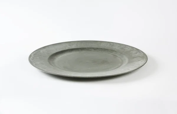 Gray dinner plate — Stock Photo, Image
