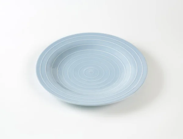 Prato de jantar azul — Fotografia de Stock