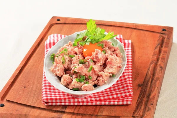 Fresh ground meat — Stock Photo, Image