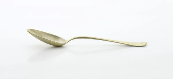 Old silver spoon — Stock Photo, Image