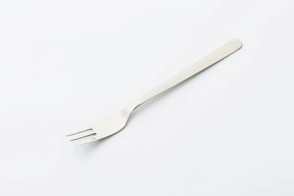 Eenvoudige metalen taart vork — Stockfoto