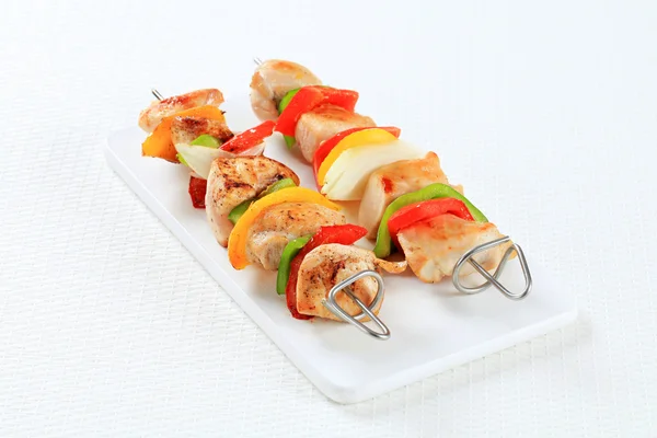 Chicken skewers — Stock Photo, Image