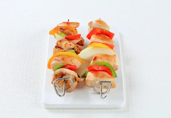 Chicken skewers — Stock Photo, Image