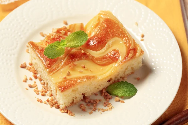 Tort de burete crema Custard — Fotografie, imagine de stoc