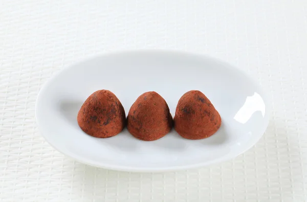 Chocolate truffles — Stock Photo, Image