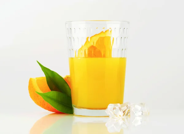 Bicchiere di succo d'arancia — Foto Stock