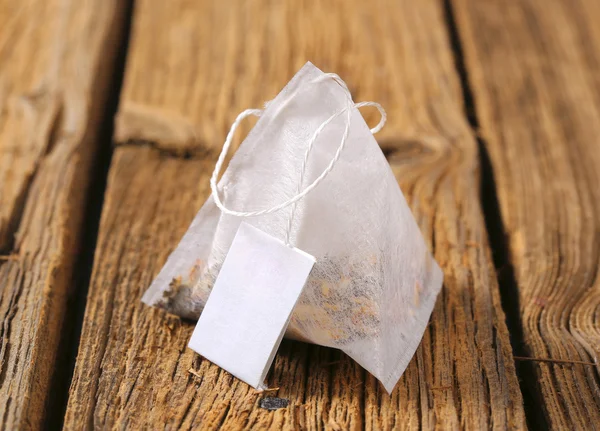 Pyramid tea bag — Stock Photo, Image