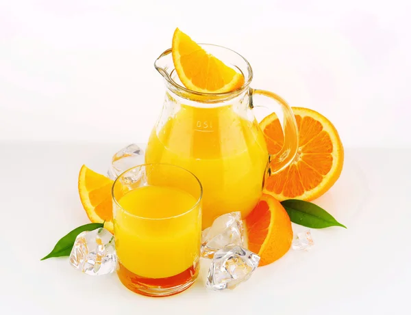 Jug of orange juice — Stock Photo, Image