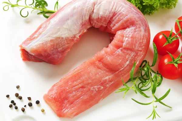 Raw pork tenderloin — Stock Photo, Image