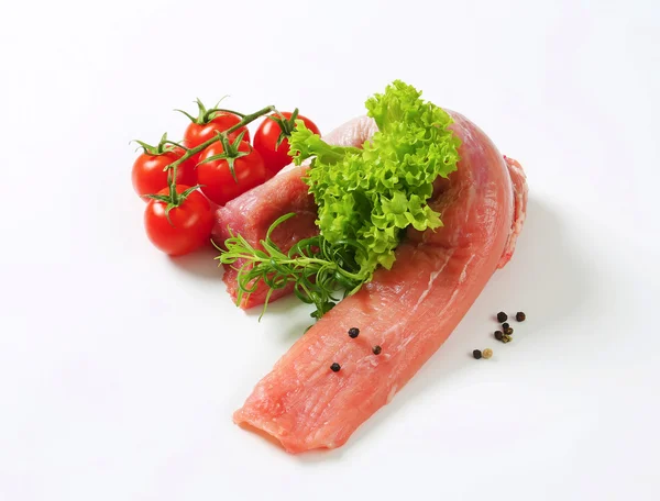 Raw pork tenderloin — Stock Photo, Image