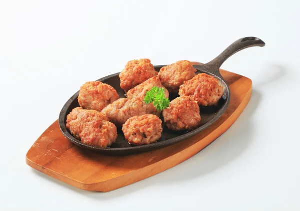 Polpette di carne fritte — Foto Stock