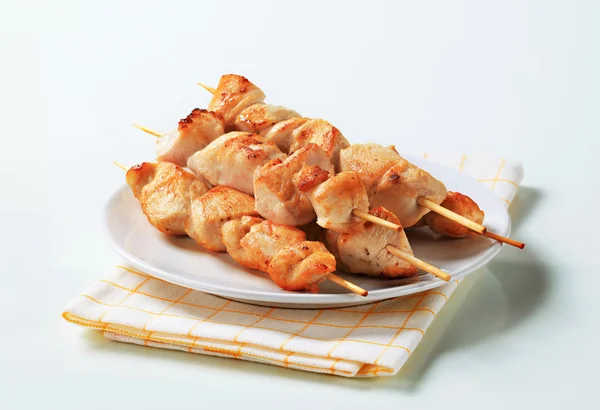 Chicken skewers — Stock Photo, Image