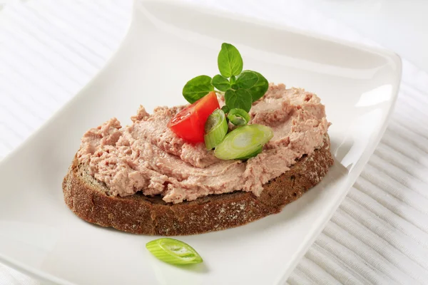 Ekmek ve pate — Stok fotoğraf