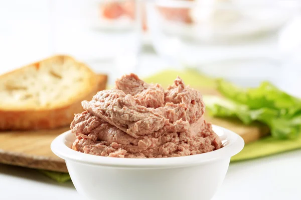 Fleisch und Leberaufstrich — Stockfoto