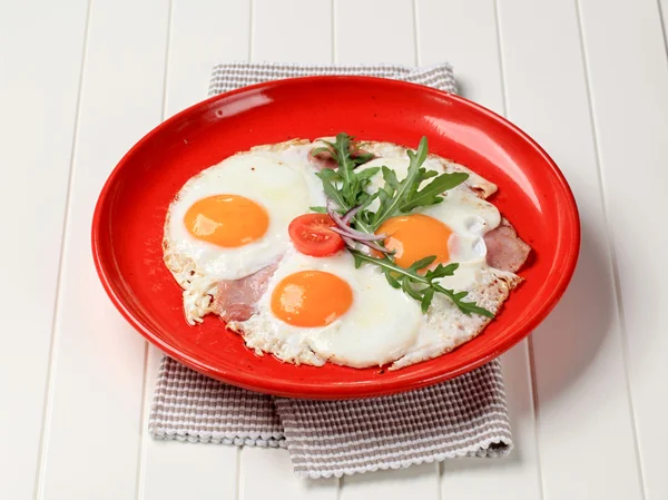 Jamón y huevos — Foto de Stock