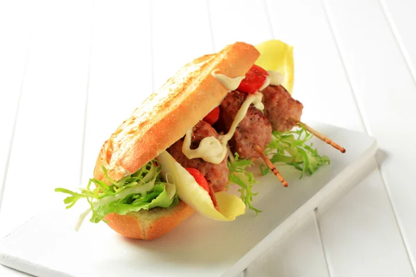 Kofta sandwich — Stockfoto