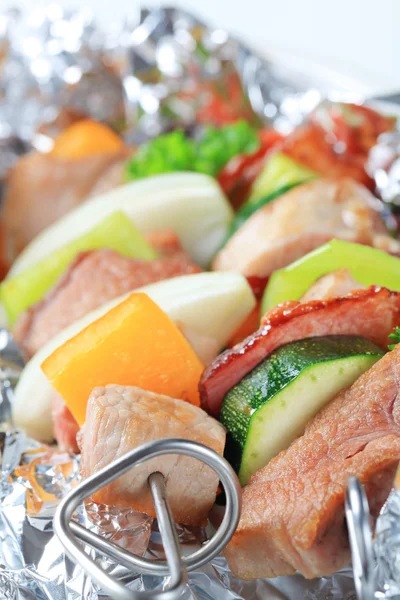 Pork skewers — Stock Photo, Image