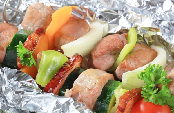 Pork skewers — Stock Photo, Image