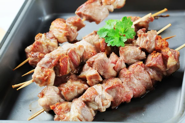 豚肉の串焼き — ストック写真
