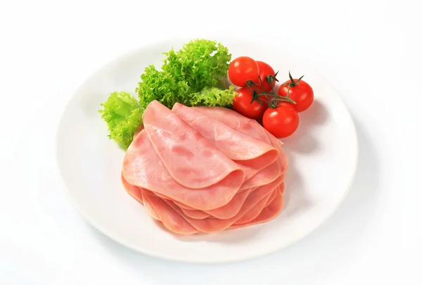 Sliced ham — Stock Photo, Image