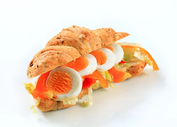 Egg submarine sandwich — Stock Photo, Image