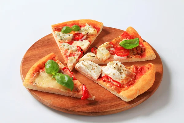 Pizza quattro formaggi — Foto Stock