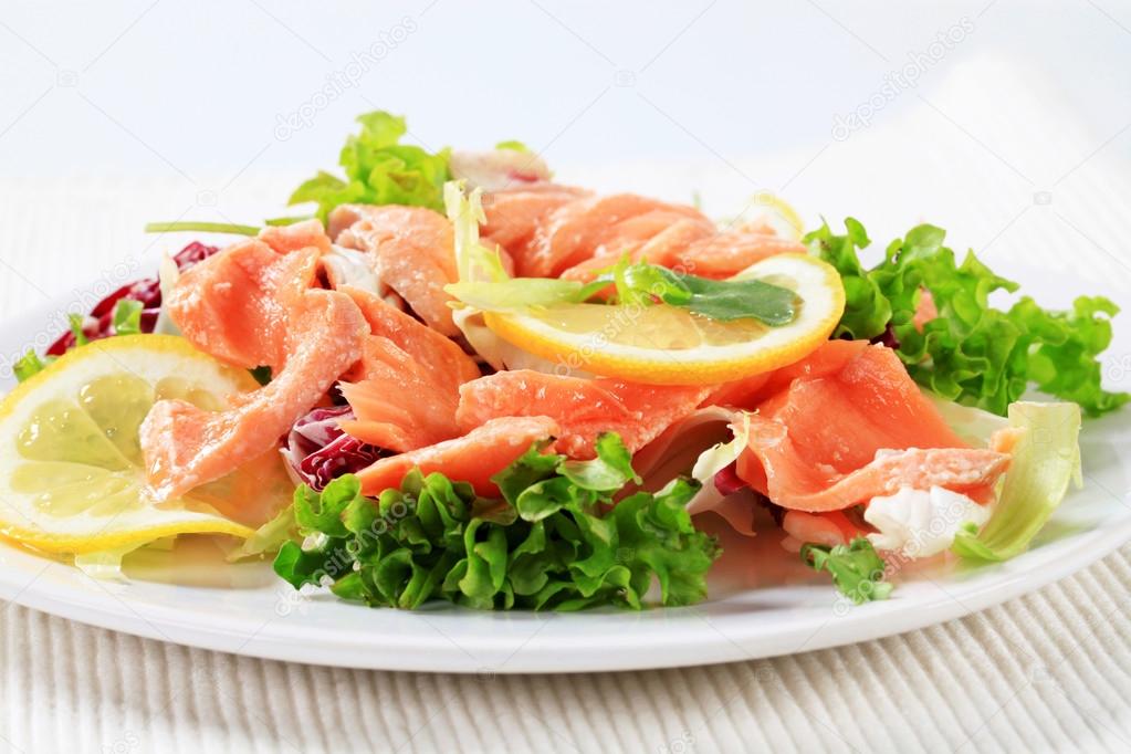 Smoked trout salad 