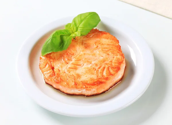 Pan-fried fish patty — Stock Photo, Image