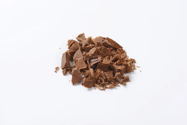 Stukken van chocolade — Stockfoto